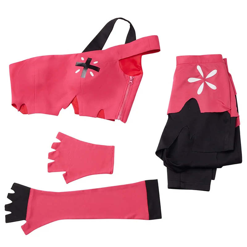 thumbnail image 1 of Disfraz de Cosplay de Anime Cherri Bomb, pantalón y parte superior, traje rosa, disfraces de Cosplay para Halloween, Carnaval y Navidad, 1 of 4