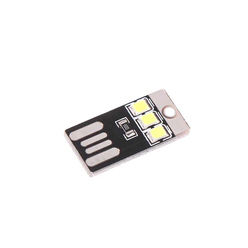 1PC Camping Night Hiking Tent Lamp Light Outdoor Portable Energy Saving Flashlight Mini Ultra-thin Mobile USB LED Keychain Night
