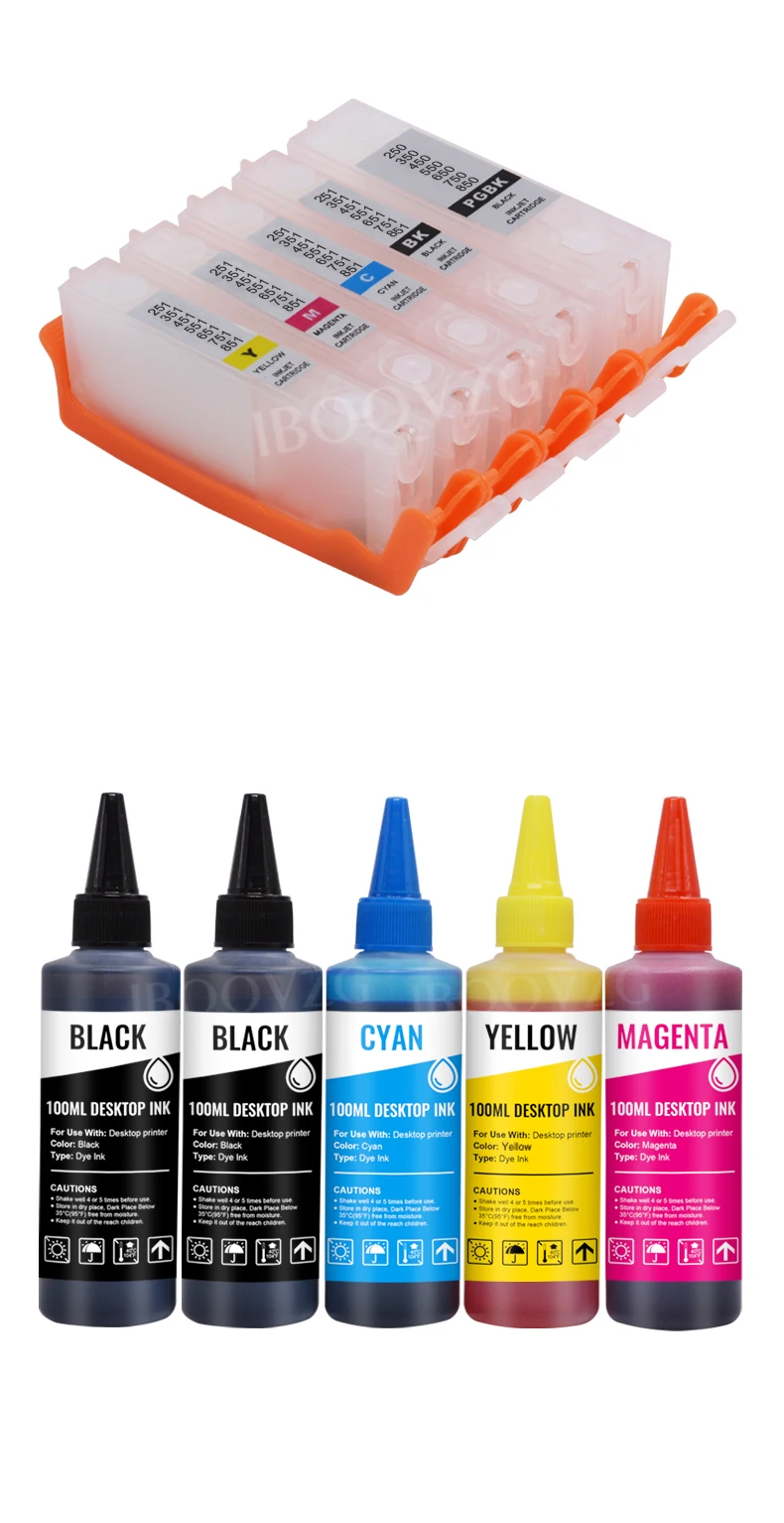 Description Picture 4 of itemIBOQVZG PGI-550 Refill ink kit For Iconic Brand PIXMA MG5450 MG5550 MG5650 MG6450 MG6650 Ip7250 MX925 MX725 IX6850 PGI550 Cartridge