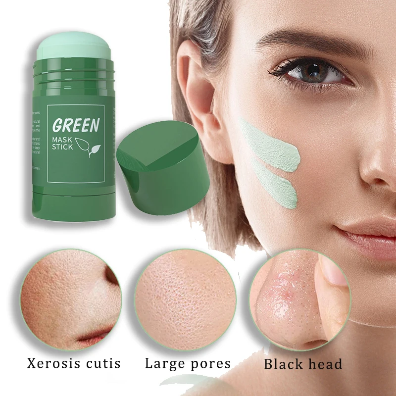 Green Tea Mask Stick For Face Blackhead Remover Deep Pore Cleansing