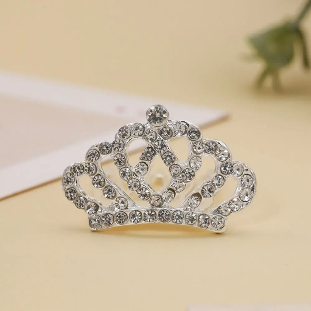 Kinder Haarspangen Mit Strass Krone Blume Tiara Haarclips_voghion.com
