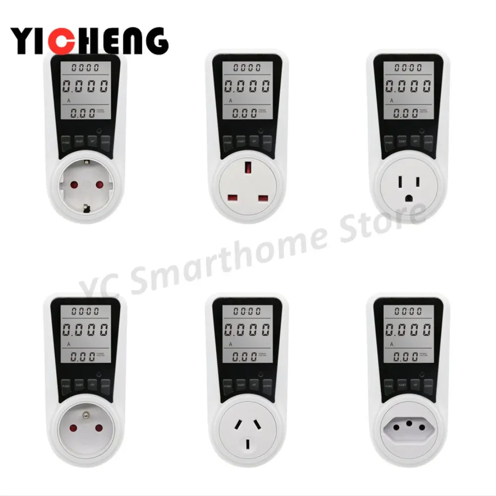 DigitalEnergyMeterSocketWattmeterforElectricityConsumptionMonitoringEUUSUKAUBRFR