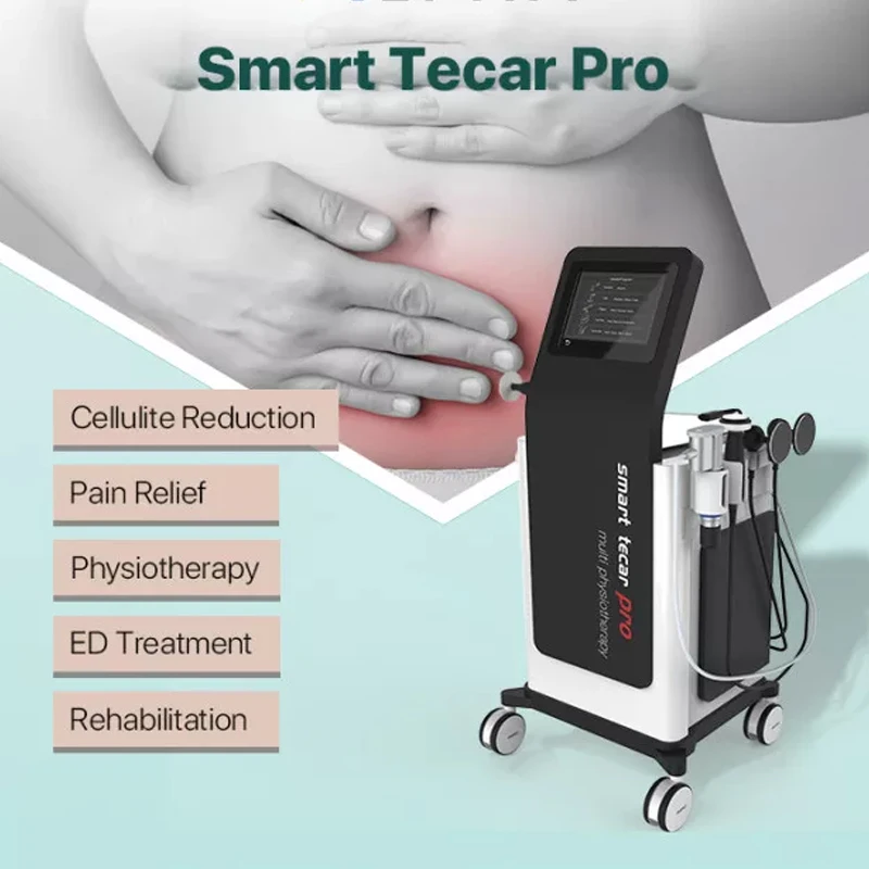 다기능 충격파 레일 세트, poderoso Smart Tecar, ED Eletromagnetica Fisioterapia Massagem, dor Relief Machine, 3 em 1