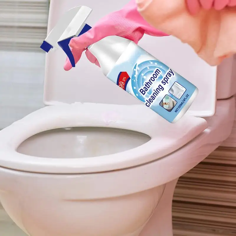 Shower Cleaning Spray 120ml Multifunctional Fresh Clean Fast Action Spray Cleaner Bathroom Stain Remover Powerful Cleaning Tool