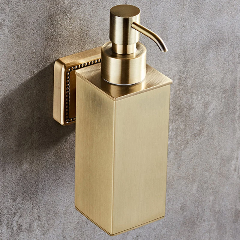 Brushedgoldsoapdispenserstainlesssteelwallmountedhandwash