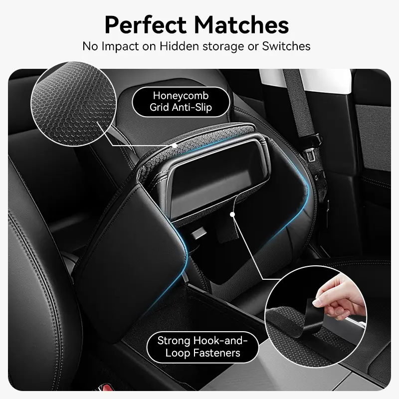 YZ For Tesla Model 3 Y YL Juniper Highland Armrest Pad Soft Case Center Console Box Cover Aanti-scratch 2026 Accessories - Image 3
