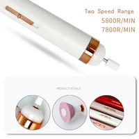 Portable Mini Electric Nail Drill Sander Grinder Nail Polishing Machine With Light Nail Art Pen Manicure Tools For Gel Removing 2