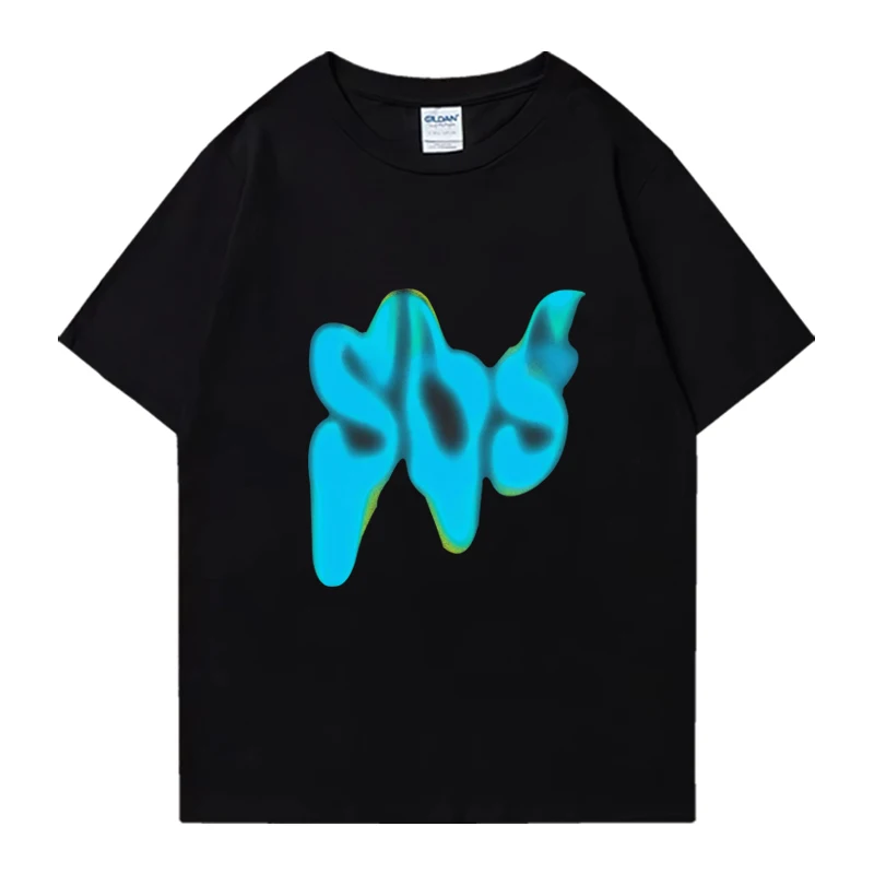 

Hot sale SZA singer SOS Album 2024 vintage T-shirts Men Women Y2k Casual 100% Cotton Tops Unisex Oversized short sleeve t-shirt