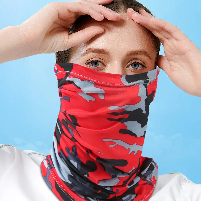 Eșarfă de protecție UV, eșarfă de mătase de gheață, acoperire pentru gât, tub de uscare rapidă, pescuit în aer liber, ciclism, față, acoperire pentru cap, bandană respirabilă_voghion.com