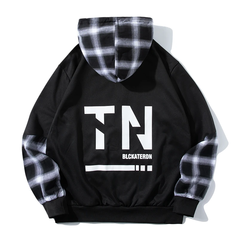 

New Couple Casual Sports Hooded Patchwotk Color Hoodie Fashion Harajuku Hip Hop Streetwear 2022 Spring Trendy