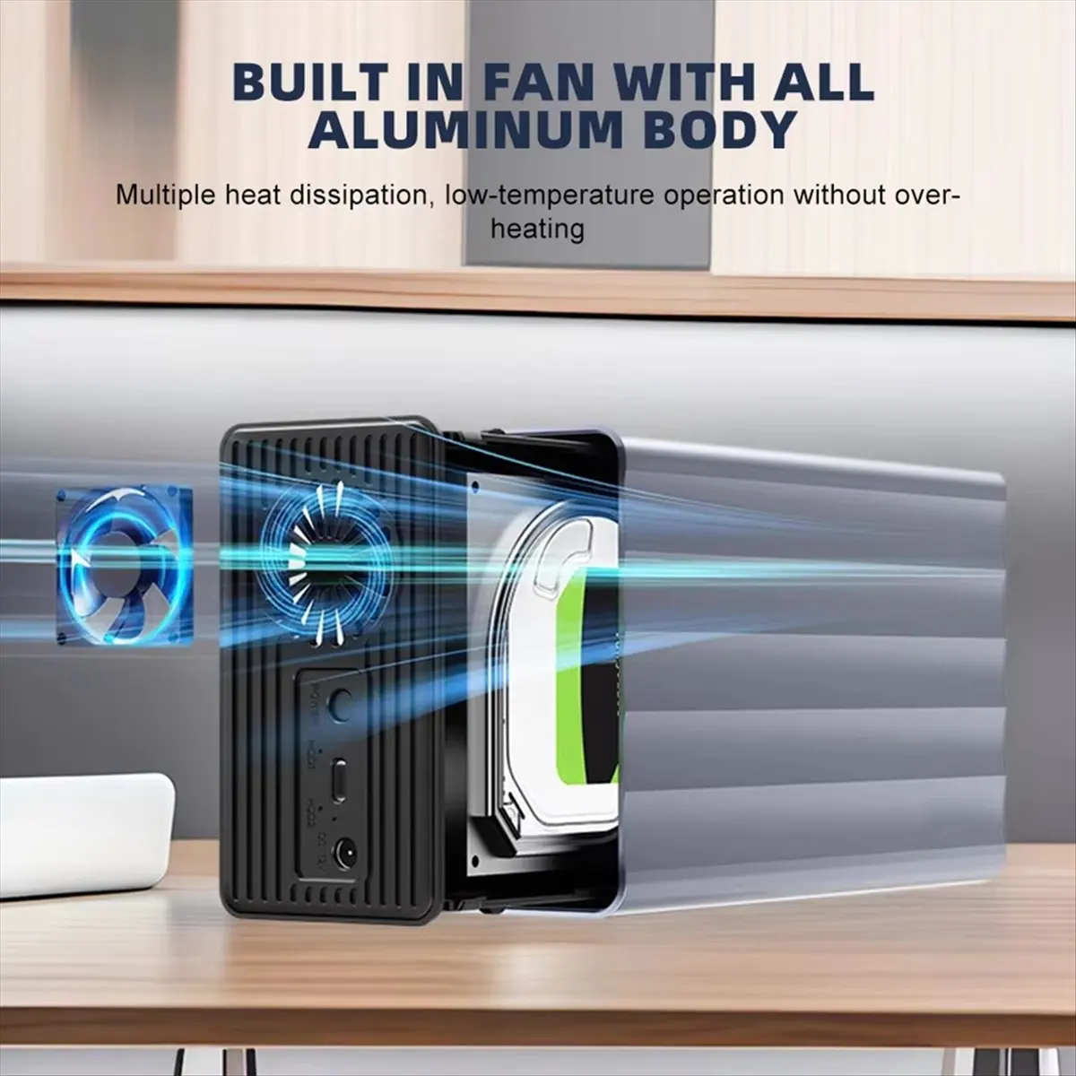 A40I 듀얼 베이 HDD/SSD 케이스 2.5/3.5인치 외장형 하드 드라이브 인클로저(PC 42TB EU 플러그용 기능 포함)