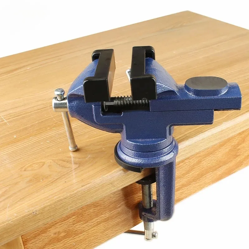 

30mm/60mm Bench Vise Machine Vice Jaw Width 360 Degree Swivel Cast Iron Tabletop Multifunctional Heavy Clamp Tools for DIY