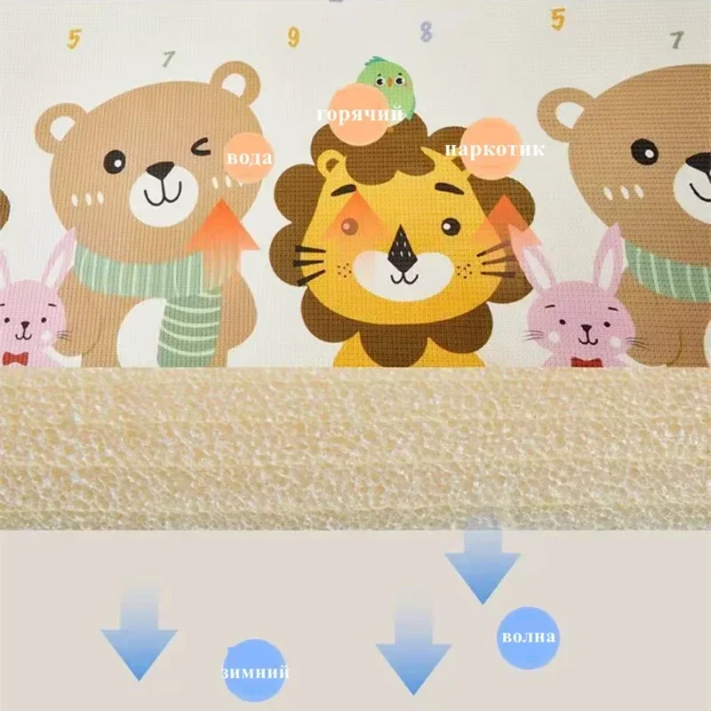 Non-toxic Baby Activity Gym Crawling Play Mats Carpet 5 Sizes Available Baby Game Mat for Children's Safety Rugs Folding Sending