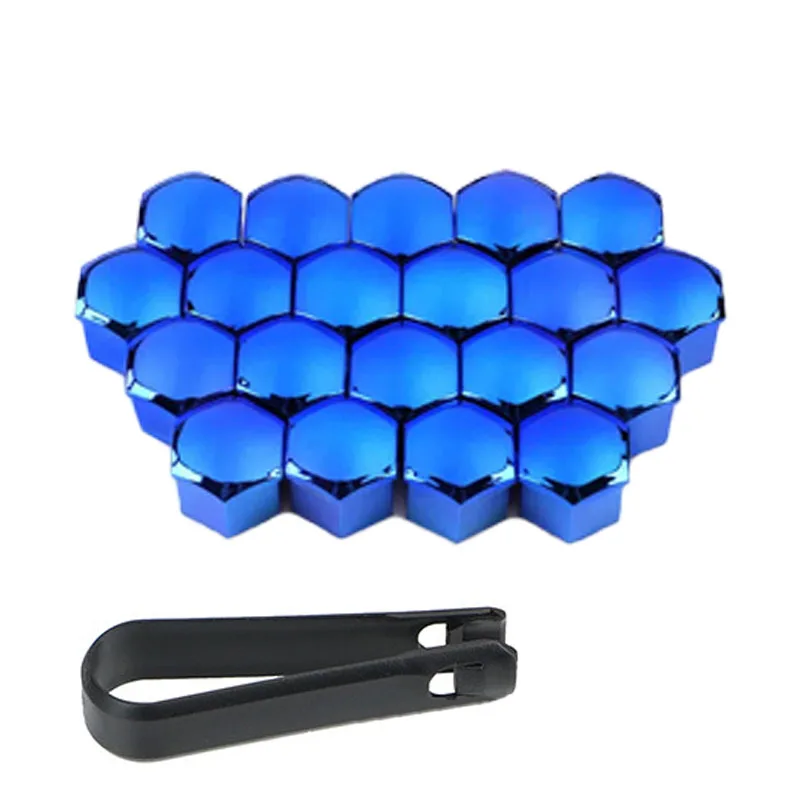 Wheel Nut Caps Car Wheel Tire Nut Caps 20Pcs/set 17/19/21mm Auto Tyre Hub Anti-Rust Dustproof