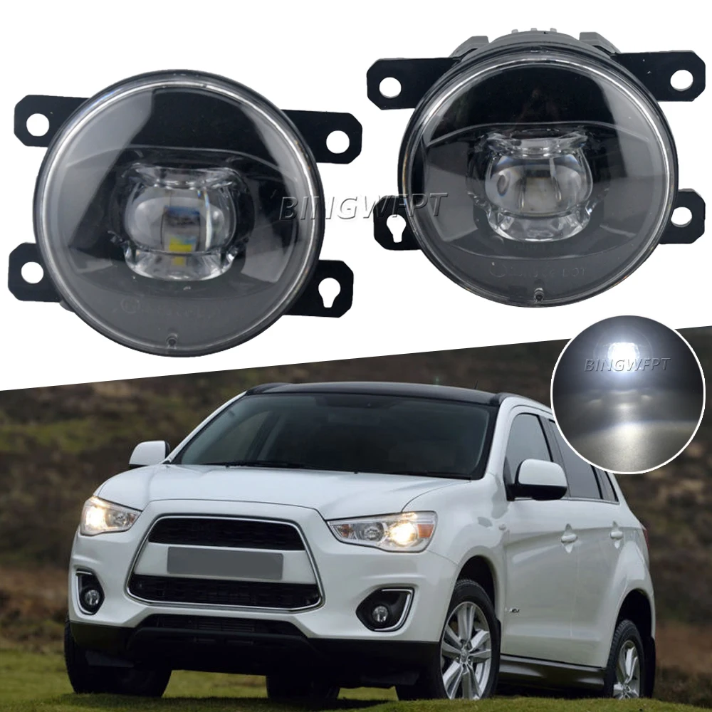 

2 X Fog Light Car LED Lens DRL Fog Driving Lamp H11 For Mitsubishi ASX 2013 2014 2017 2018