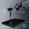 48MP 4K HDMI USB Electronic Digital Video Microscope Camera 180X Zoom C Mount Lens With LED Light For Lab PCB Phone Repair Tools 6