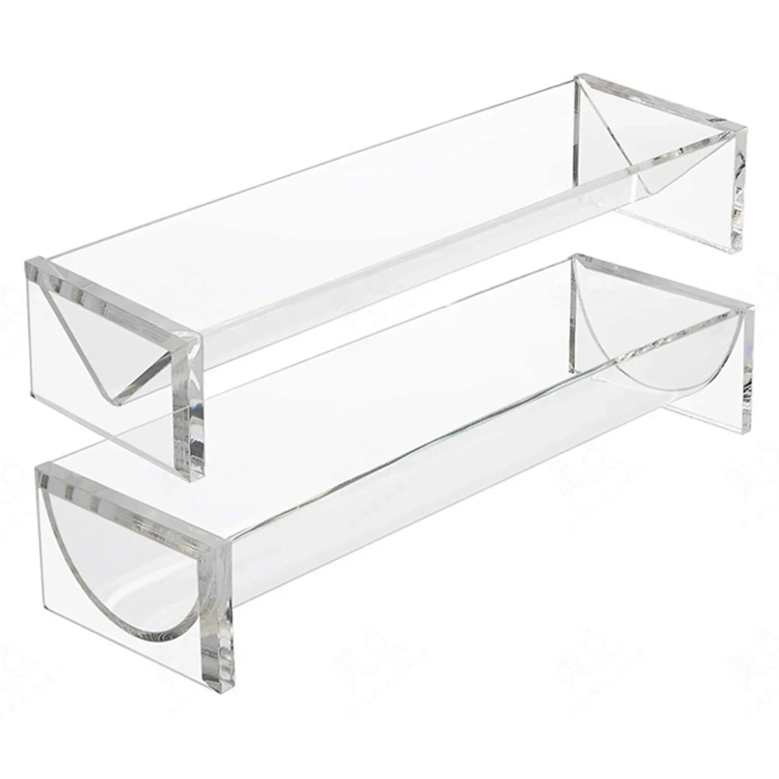 Clear Cracker Tray for Serving Rectangular Cracker Holder Acrylic Serving Tray Food Display Stands for Party Biscuit Dish