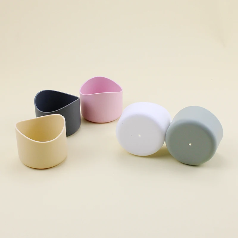 Water Bottle Sleeve 7cm Dia Anti Scalding Non-slip Silicone Bottom Boot Beverage Cup