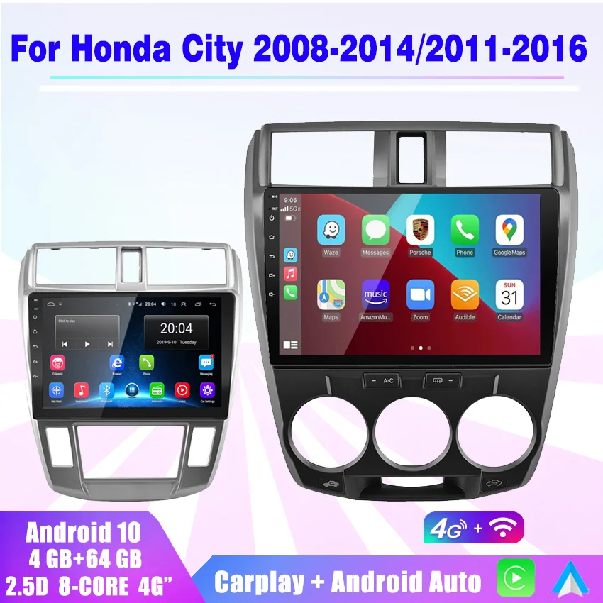 Автомагнитола 2 ГБ + 32 din Android 10 мультимедийный стереоплеер carplay Автомобильная