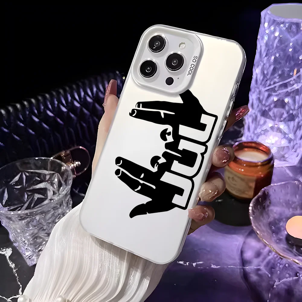 rappeur jul c'est cool coque de téléphone pour iphone 16 15 14 13 12 11 pro max noir mat multicolore laser métallique aurora funda