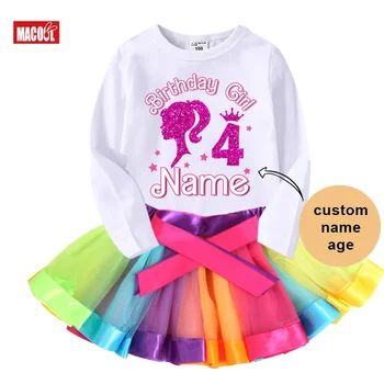Rainbow Birthday Tutu Dress 1