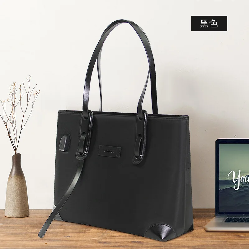 

Waterproof Notebook Case Sleeve USB Charging Port Women Laptop Bag Fashion Handbag Tote Bag For Macbook Pro Air HP Dell 14"15.6"