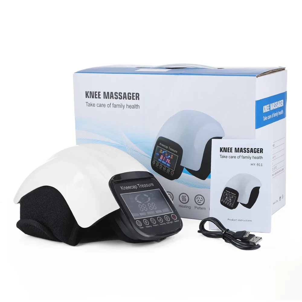 Nooro Genouillères de massage Genouillères électriques Protecteur de genou Instrument de massage du genou Coussin de soulagement de la douleur de l'arthrite Massage