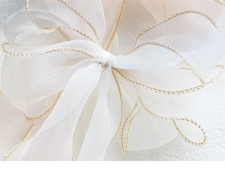 Description Picture 3 of item2Pcs Curtain Tieback Beautiful Bow Lace Holder Hook Buckle Clip Pretty and Fashion Polyester Decorative Home Accessorie