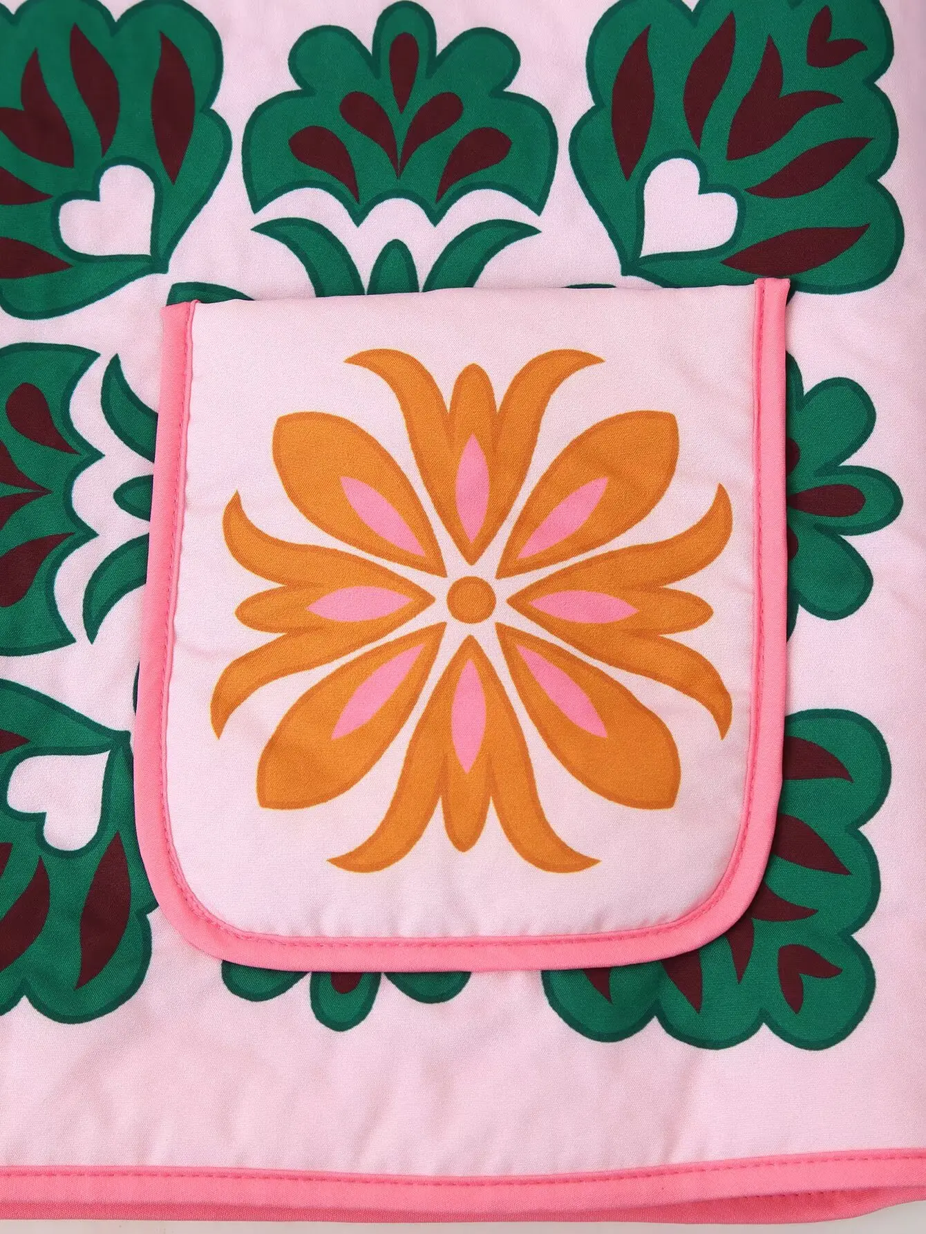 Women's Fashion Print Panelled Quilted Jacket Coat Female Long Sleeve Pocket Cardigan Coat Autumn Winter Daily Casual Outerwear