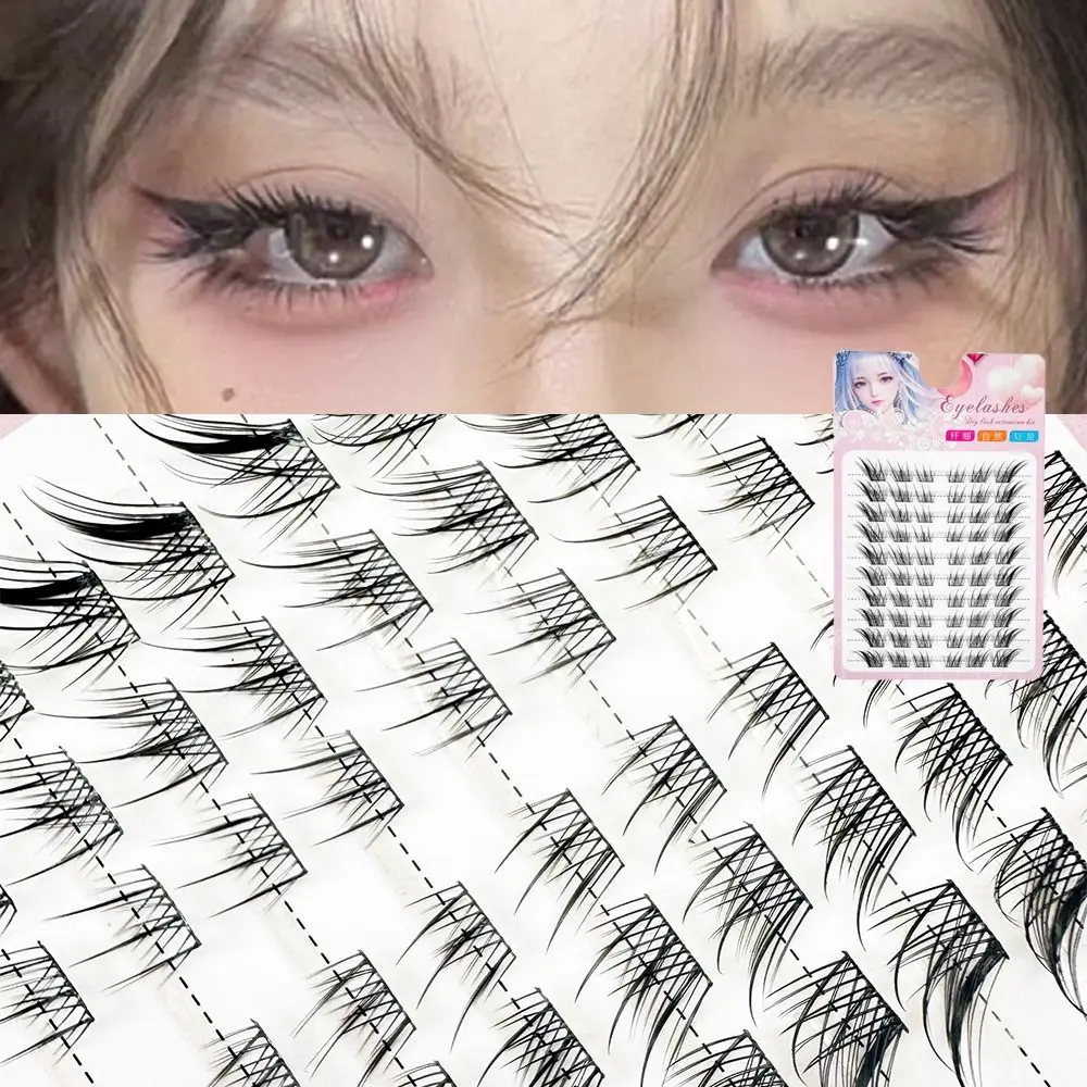 3D Cat Eye Clusters Lashes Natural DIY Lash Extensions False Eyelashes Manga Fox C Curl Individual Lashes Eyelash Extensions eyelash extensions