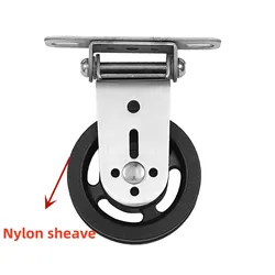 Enhanced Gym Equipment Sheave: Dual Bearing Load Lift Pulley Wheel Accessory (Nylon wheels)