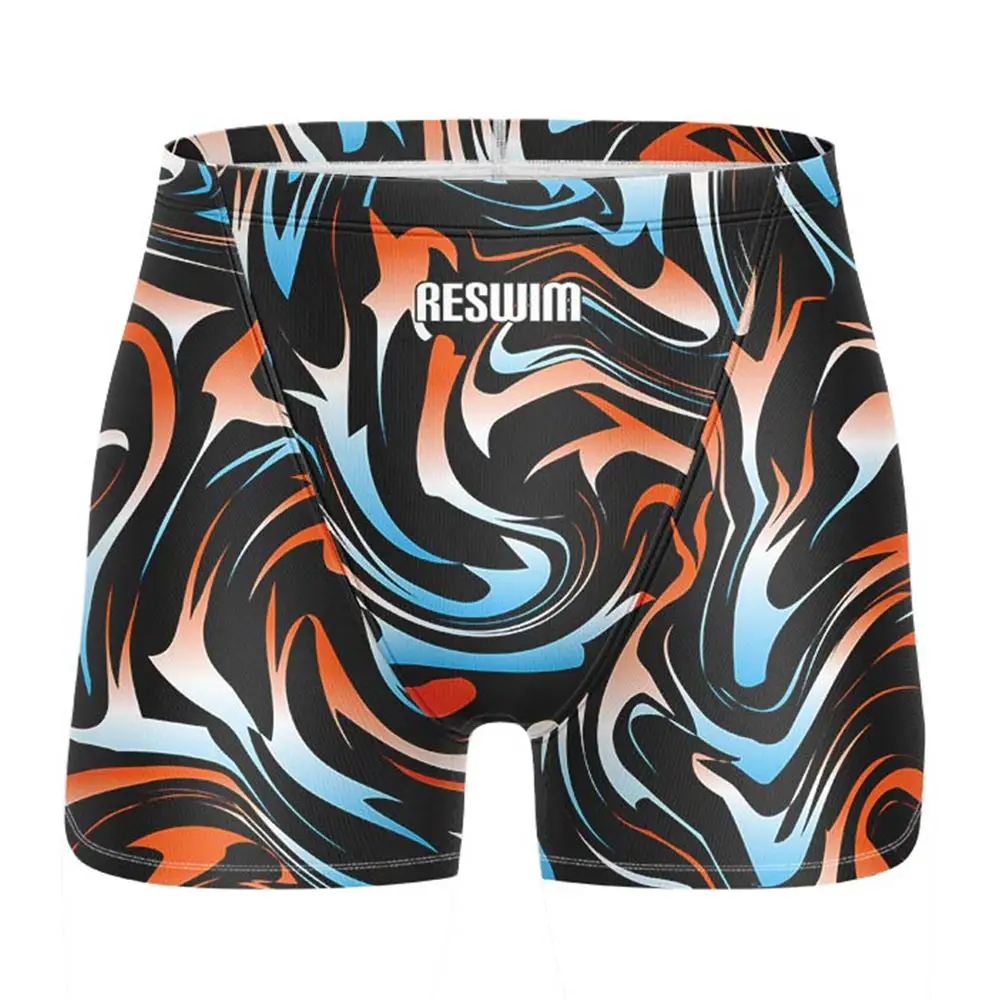 New Summer Mens Surf Swim Jammer Swimwear Shorts Trunks Beach Tights Shorts Quick Dry Sports Surfing Swimming Pants Gym Swimsuit