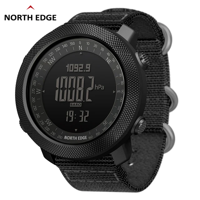 NORTH EDGE Men's sport Digital watch Running Swimming Military Army watches Altimeter Barometer Compass waterproof 50m Wristband 1