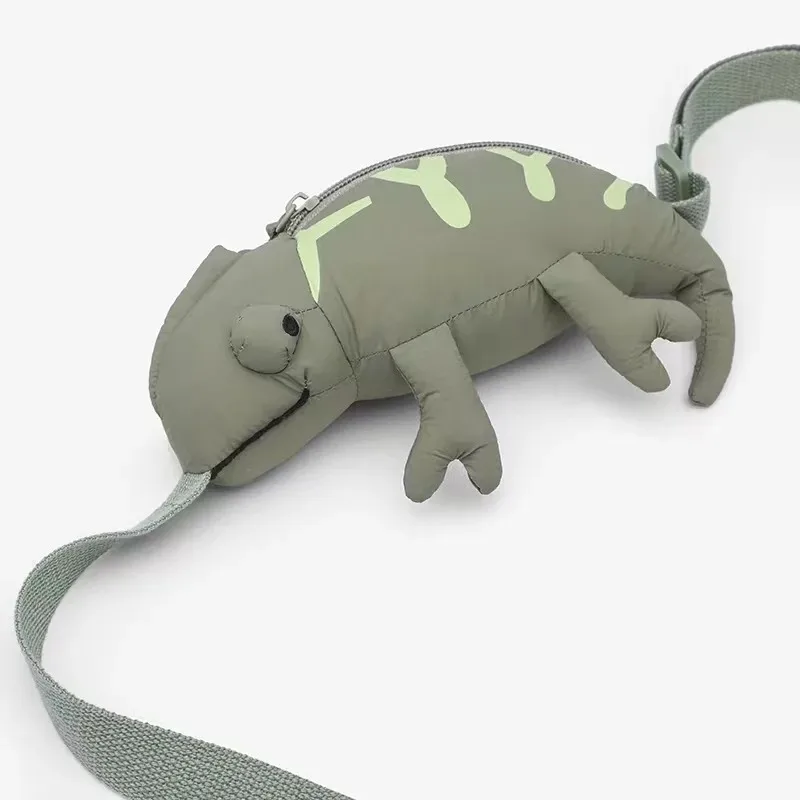 Cartoon Lizard CrossBody Bag For Toddler Chameleon Animal Waist Bag Boy Girls Creative Messenger Bag Shoulder Bag Wholesale 5