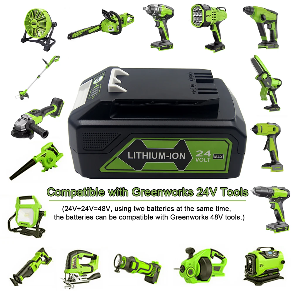 energup 急速充電器 Greenworks 24Vバッテリー用 G-24 Greenworks 24V