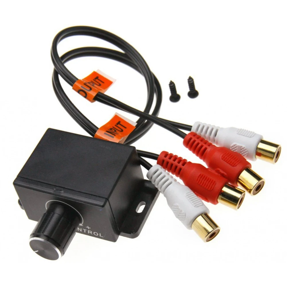 

New Car Audio Controller Amplifier Bass RCA Level Remote Volume Control Knob LC-1 Universal Speaker power amplifier controller