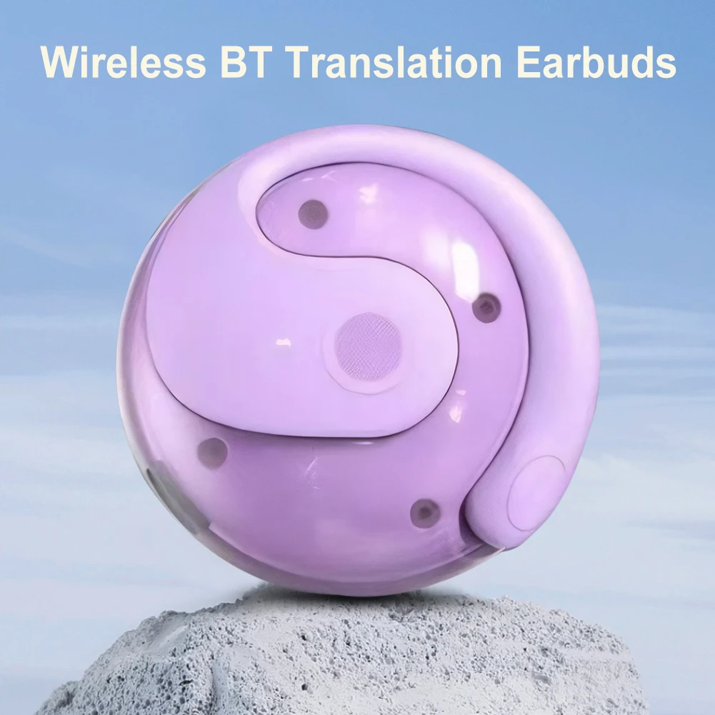 Intelligent Real-time Translation Earbuds Global 144 Languages Wireless BT Translation Earphones Waterproof Smart Voice Earbuds Translator Earbuds Translator Earphones Voice Translator Language Translator Wireless Earbuds Translation Headset