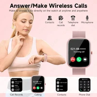 LIGE reloj mujer Smart Watch Answer Make Call Message Sport Calories Watches Health Monitor Weather Forecast Clock For Men Women 2
