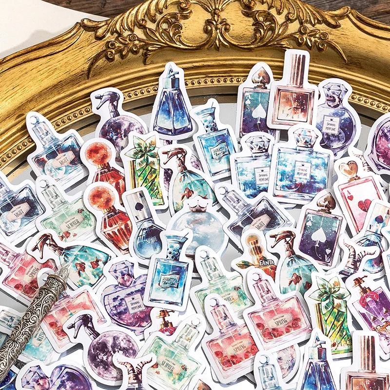 

46PCS Magic Potion Decorative Boxed Stickers Scrapbooking Aesthetics Label Diary Stationery Album Phone Journal Planner