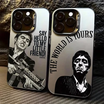 Hot S-Scarface Color Phone Case for iPhone 17 Air 16 15 14 11 Pro Max Plus Xs 8 7 Matte Laser Colorful Bumper Shockproof Cover 1