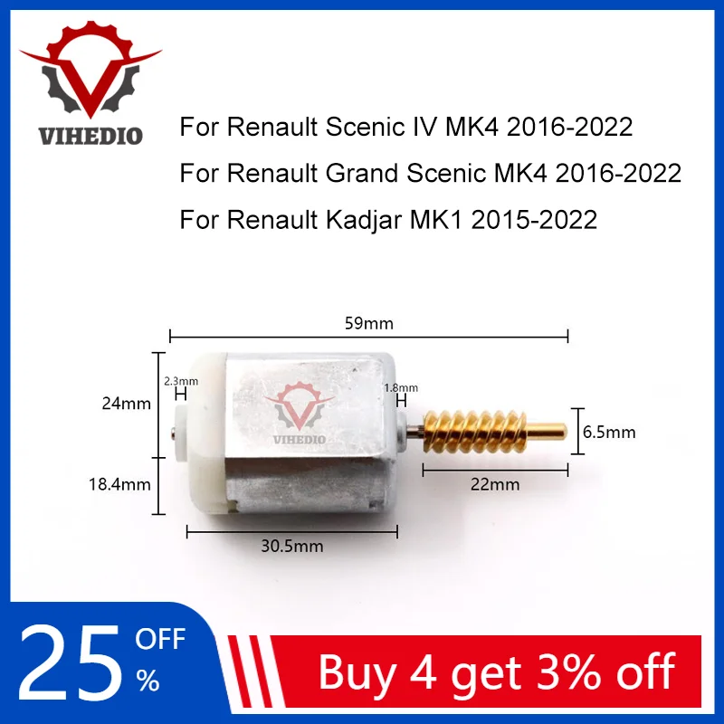Per Renault Grand Scenic Kadjar 2016-2022 Muslimate Car Door Lock Attuatore Core Motor Power 12V Riparazione Motore Di Alta Qualità