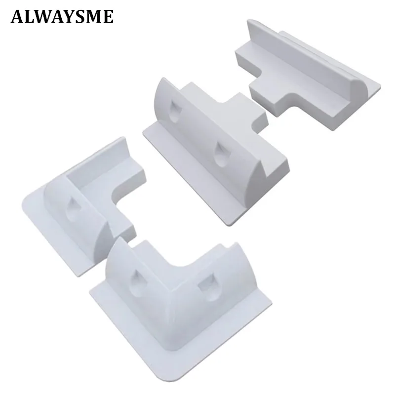 ALWAYSME ABS Solar Panel Corner Side Mountain Bracket solar panel bracket For RV Trailer Caravan Motorhome Boat Home