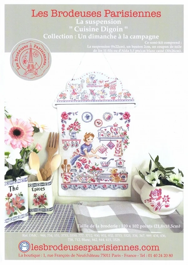 Cross stitch kit mom's kitchen 29-32 embroidery cross stitch kits cotton fabric DIY homefun needle work