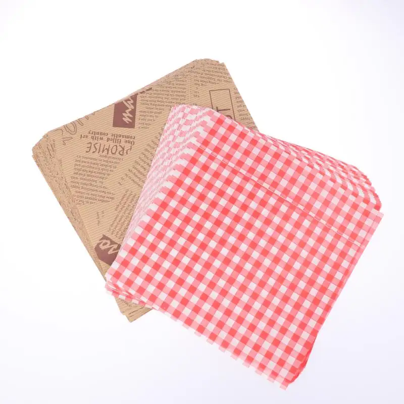 50 Pieces Premium Grease-Resistant Baking Paper Bags 18x18cm for Sandwiches, Donuts, Bu... - SKU GBPB1109 - UGI Packaging