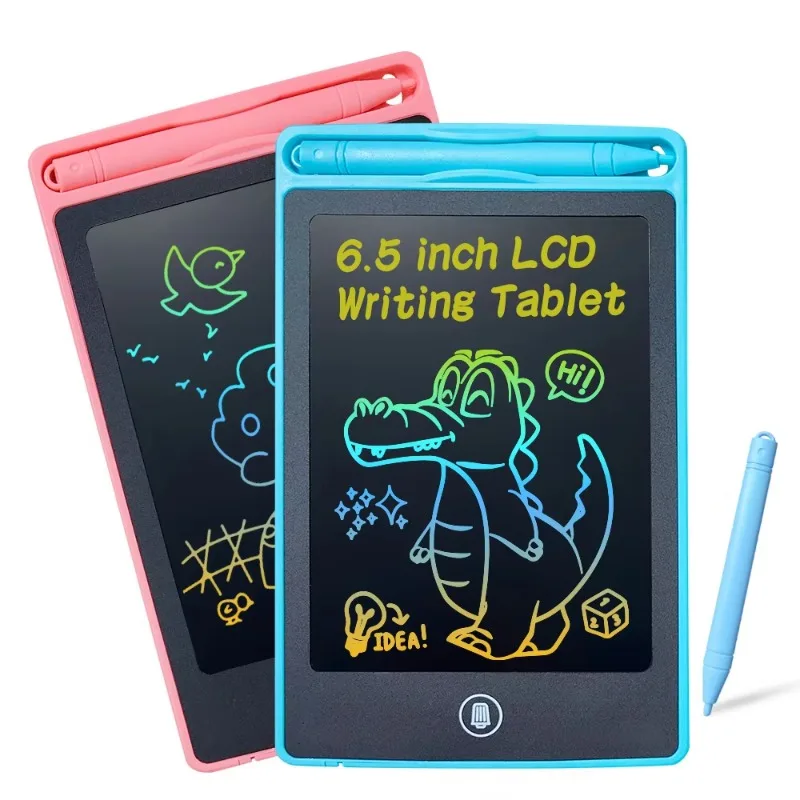 6.5 inch Colourful LCD Writing Tablet Drawing Board Montessori Learning Educational Toys Kids Graffiti Sketchpad Painting Board