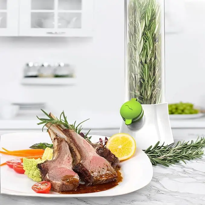 Description Picture 2 of itemHerb Saver for Refrigerator, Vegetable Preservation Pod Bottle , Fresh 2-3weeks Herb Keeper for Cilantro Mint, Parsley Asparagus