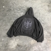 Frog Drift Y2K DONDA Vultures Kanye West Vintage Loose Oversized Sweatshirt Tops 100%Cotton Printed Pullover Hoodies For Men 1