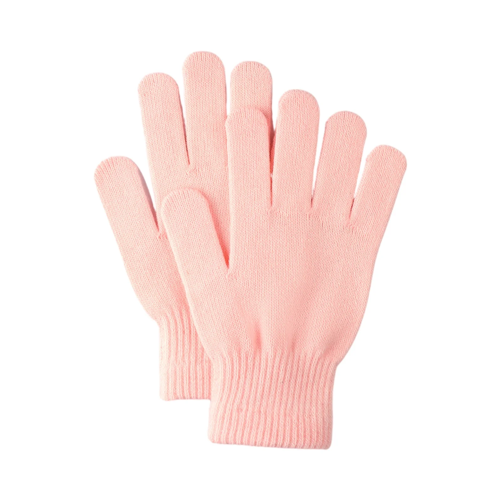 Unisex Herbst und Winter Outdoor warme rutschfeste Fahrradhandschuhe einfarbige Basic kältebeständige Strickhandschuhe – Detail 2
