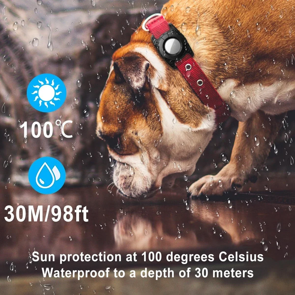 Waterproof Airtag Holder Case with Keychain - Durable TPU Full Protection