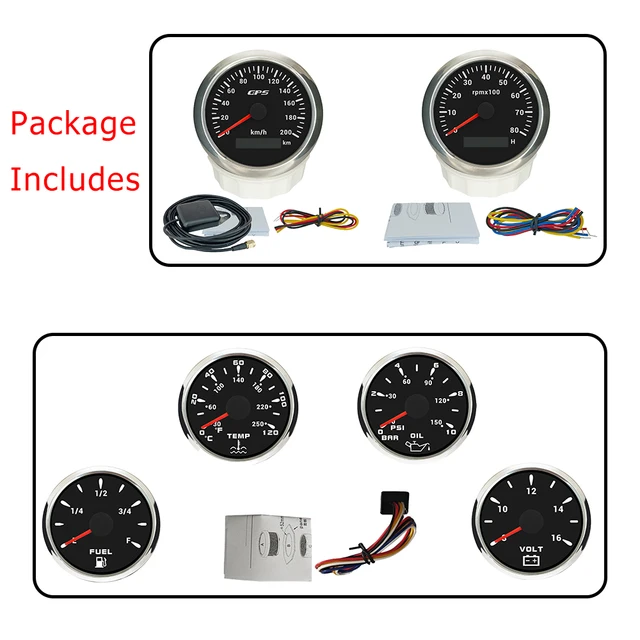 Voltmetro ELING 52mm Impermeabile Per Auto E Barche - Display LCD Retroilluminato Rosso, 8-16V - Foto 5